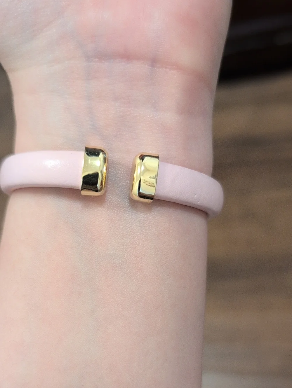 Gold-Tone Pink Dial Women's Watch